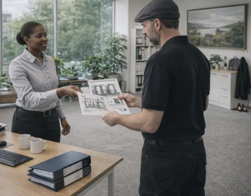 dokumente-der-awsv-pruefung-werden-dem-pruefer-gezeigt