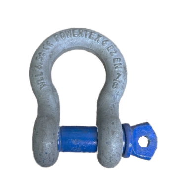 Ein Schäkel mit Bolzen