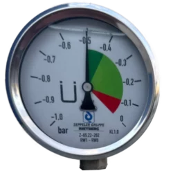 Manometer eines Unterdruckleckanzeigers