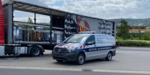 ÖKO-LUBE Servicefahrzeug bei einem Vor-Ort-Termin